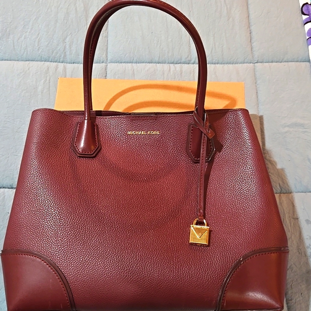 Michael Kors Burgundy Large Purse/Handbag